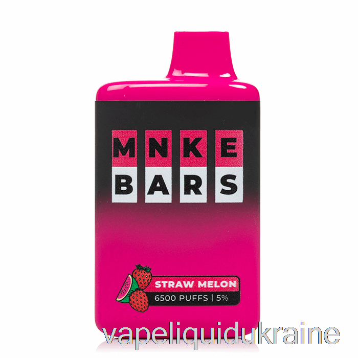 Vape Liquid Ukraine MNKE BARS 6500 Disposable Strawmelon